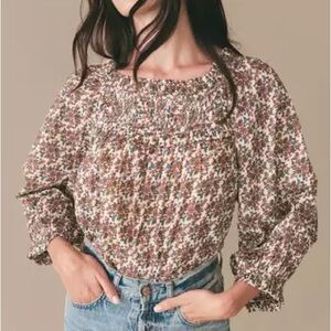 NWT - Doen Floral Agotha Blouse